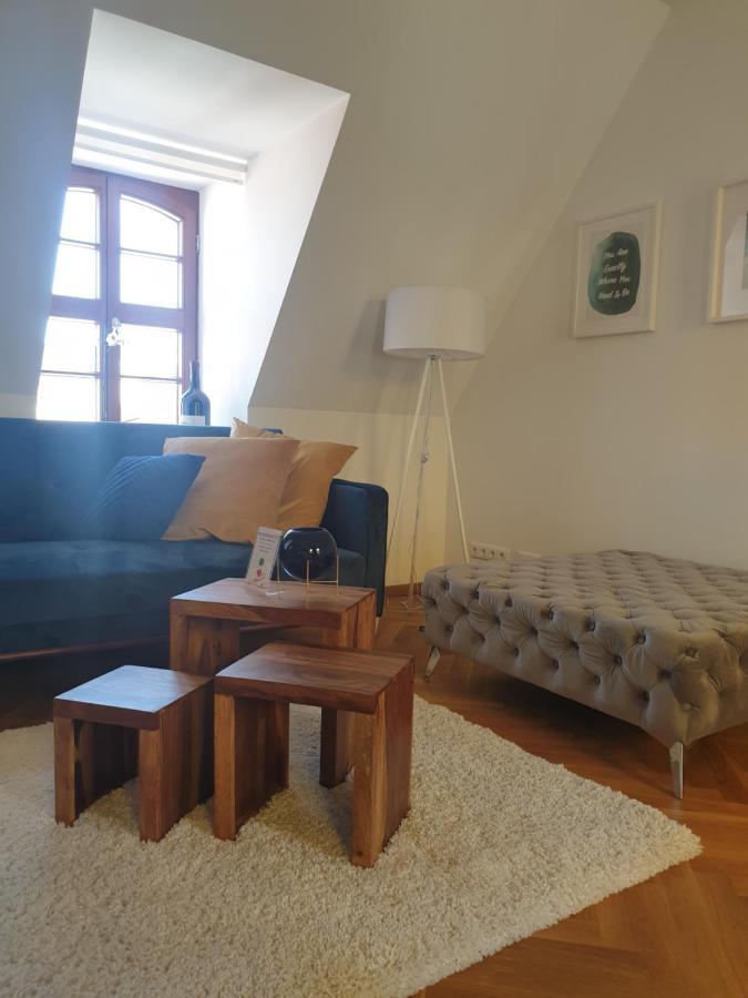 Modernes Apartment An Der Frauenkirche Dresden Buitenkant foto