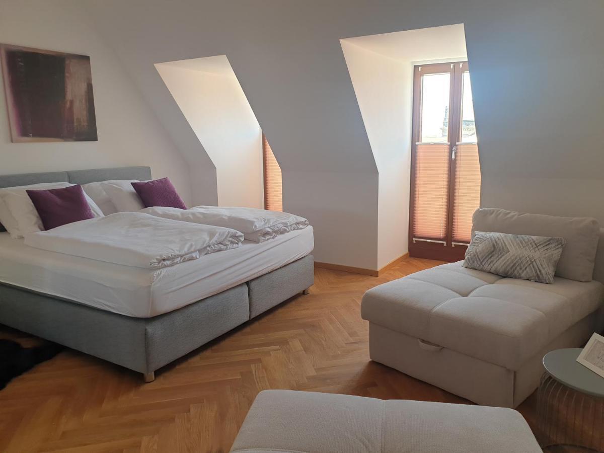 Modernes Apartment An Der Frauenkirche Dresden Buitenkant foto